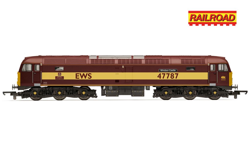 Hornby R30541 RailRoad EWS Class 47 Windsor Castle 47787 OO Gauge *PRE ORDER £85.49*