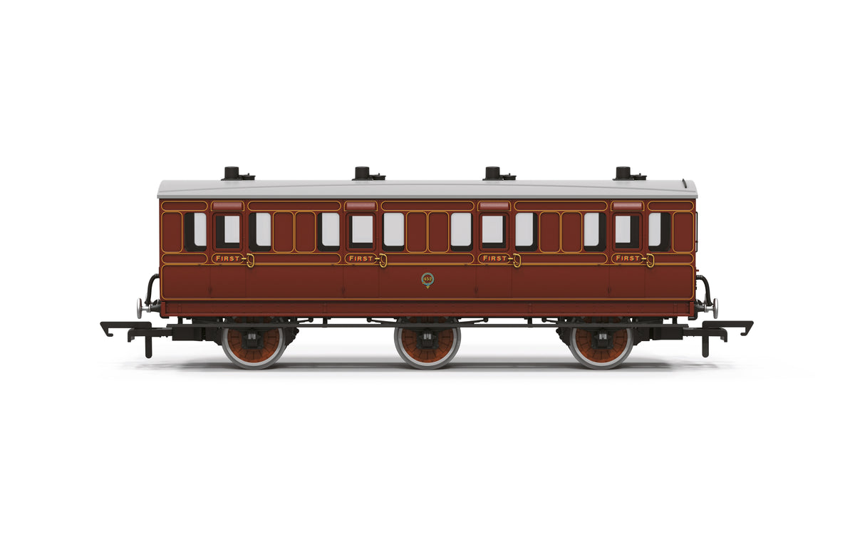 Hornby R40538 LB&SCR 6 wheel First class coach 452 OO Gauge *PRE ORDER £35.99*