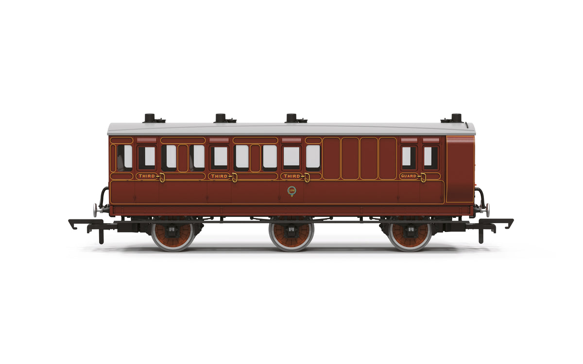 Hornby R40540 LB&SCR 6 wheel Brake third class coach 106 OO Gauge *PRE ORDER £35.99*