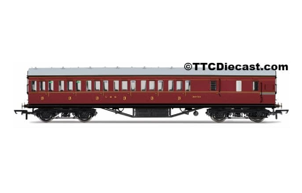 Hornby R4677 LMS Non-Corridor 57' Third Class Brake Coach *LAST ONE*