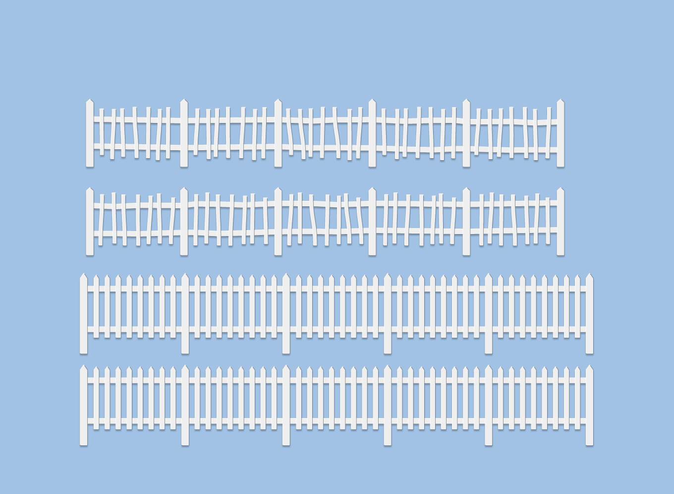 Wills SS45 Rustic & picket Fencing