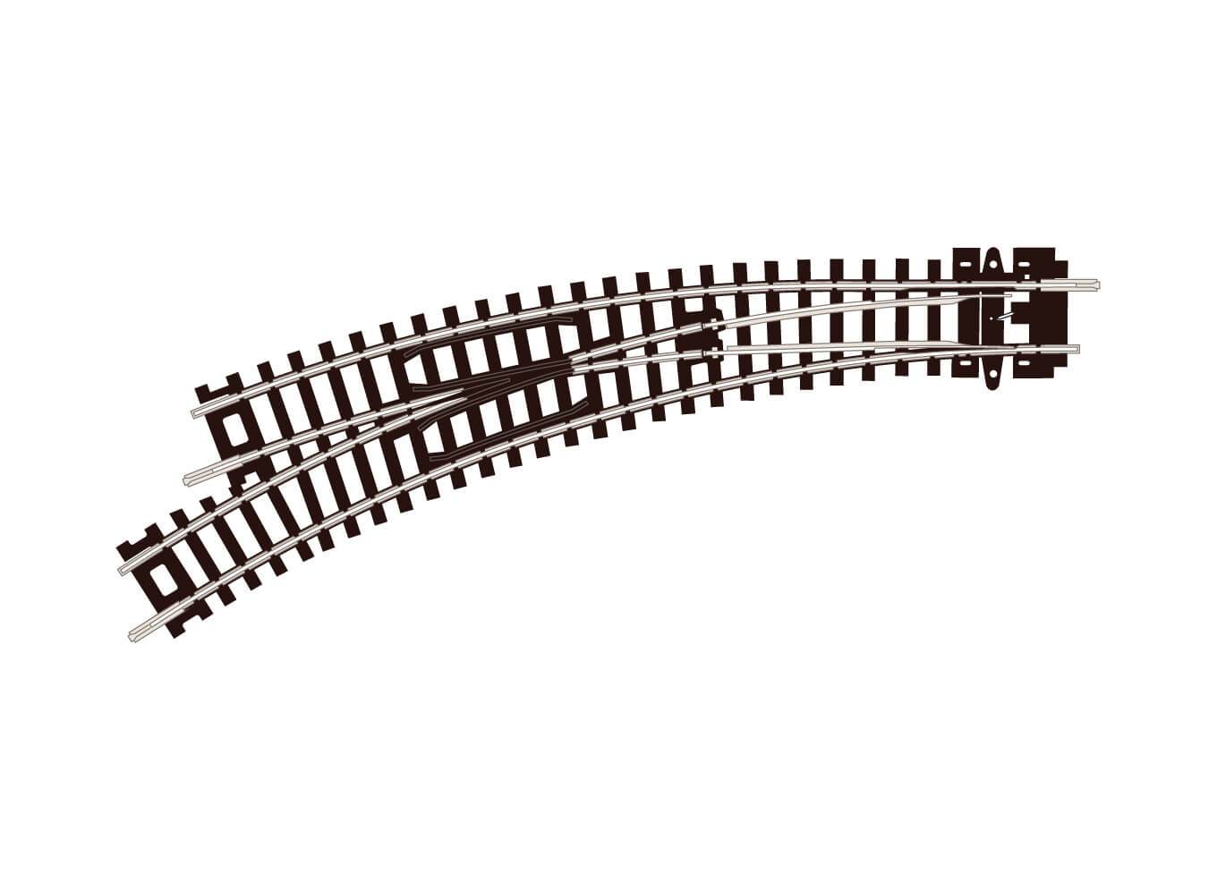 Peco ST-45 L/H Curved Turnout - N Gauge