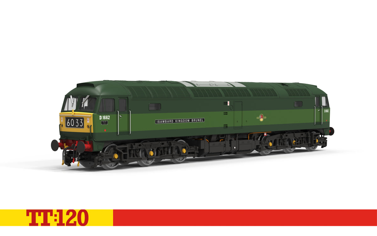 Hornby TT3096 BR Two-Tone Green - Class 47 - D1662 'Isambard Kingdom Brunel TT120 Gauge *PRE ORDER £143.99*