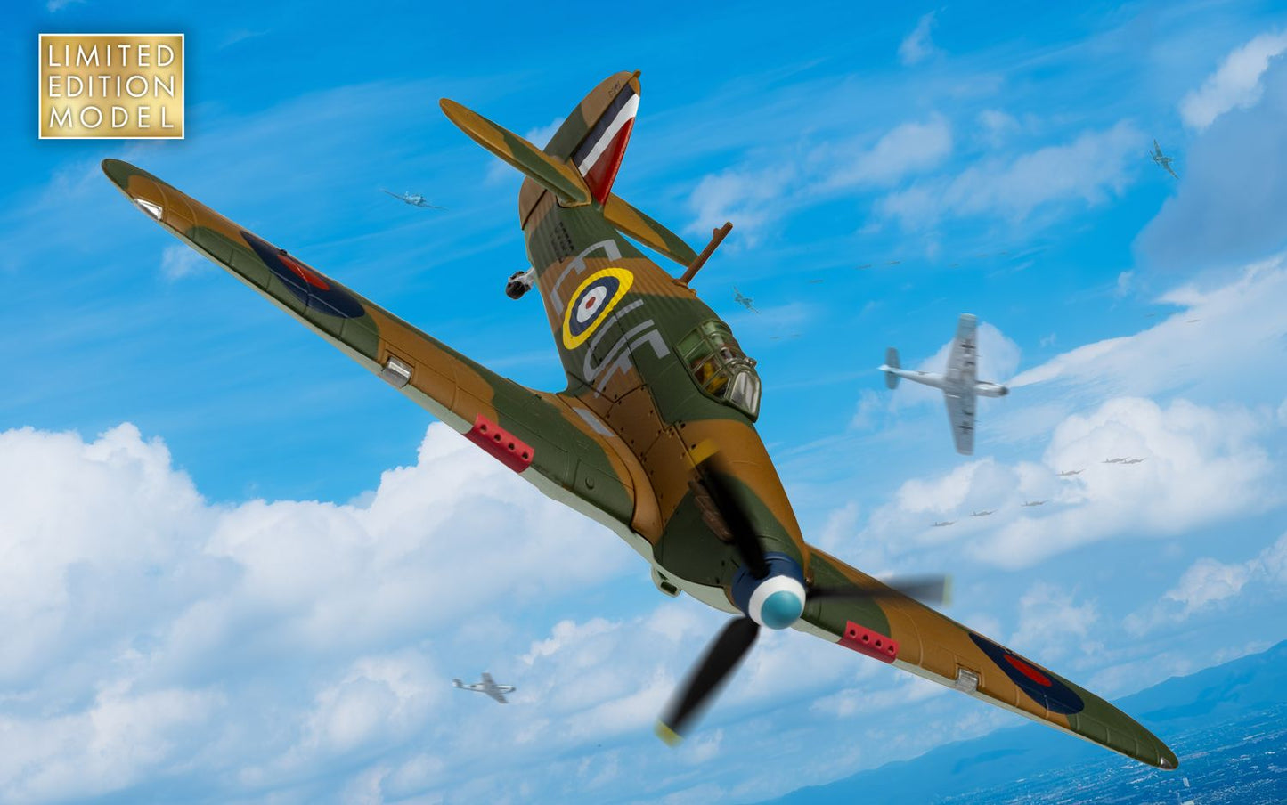 Corgi AA27609 Hawker Hurricane Mk.I - P/O 'Billy' Fiske - Battle of Britain 85, 1:72 Scale
