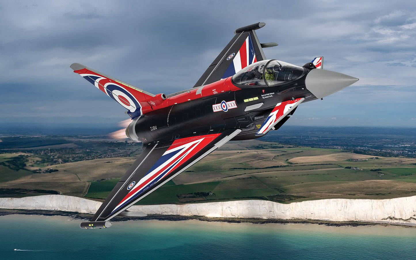 Corgi AA29003 Eurofighter Typhoon FGR4 ZJ914 'Blackjack' RAF Conningsby 2021/22 Display Scheme (WSL)
