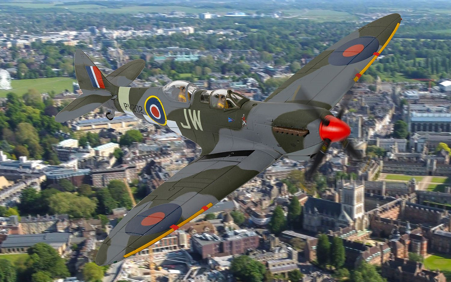 Corgi AA29204 Supermarine Spitfire T9, PV202/JW (G-CCCA), Spitfire MK.IX ML365/JW,135 Wing