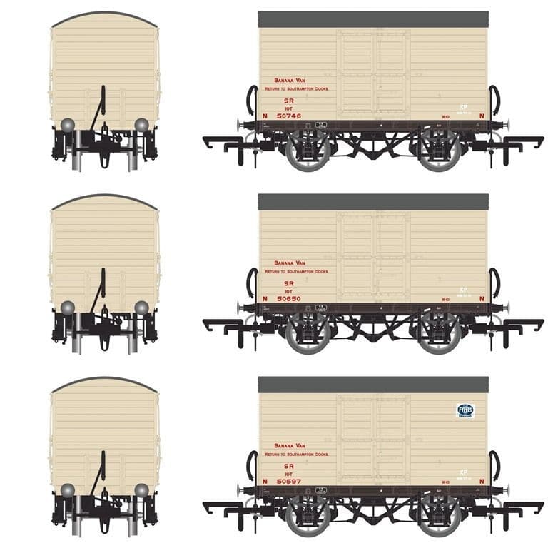 Accurascale ACC2047 SR D1478 Van Modified SR Livery (1936 to 1941) Triple Pack 1 - OO Gauge