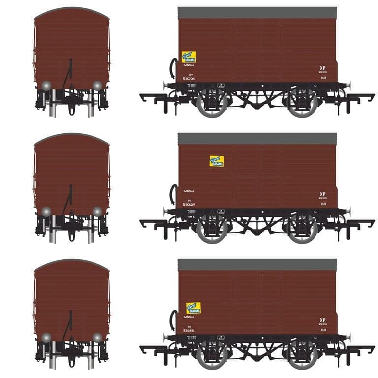 Accurascale ACC2048 SR D1478 Van British Railways (1948-1961) Triple Pack - OO Gauge