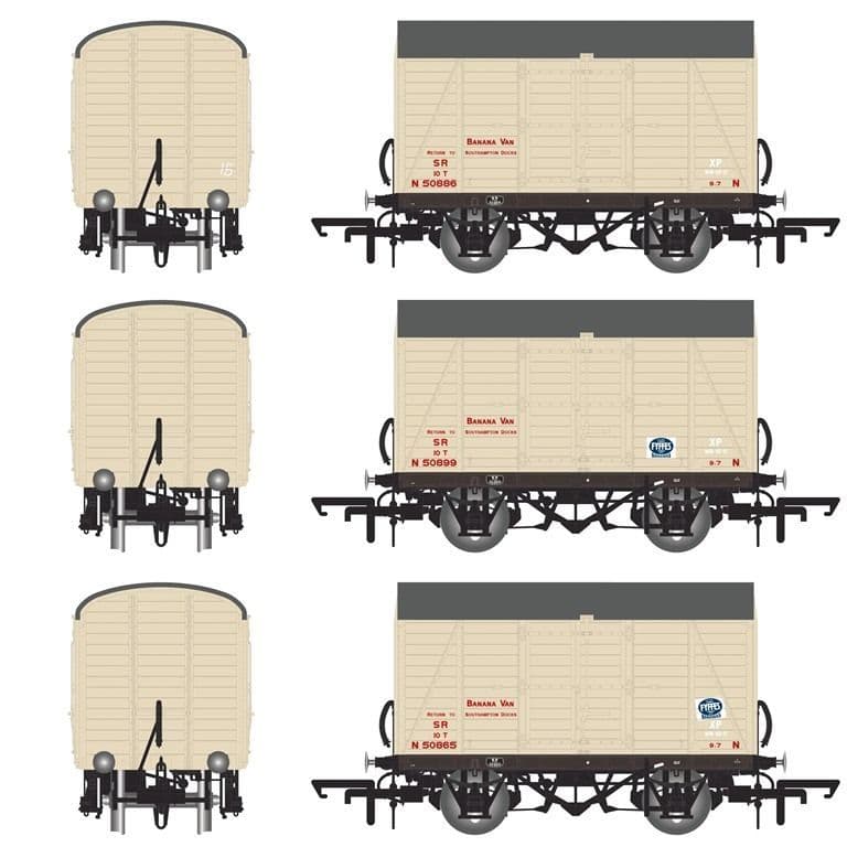 Accurascale ACC2051 SR D1479 Van Modified SR Livery (1936 to 1941) Triple Pack 3 - OO Gauge