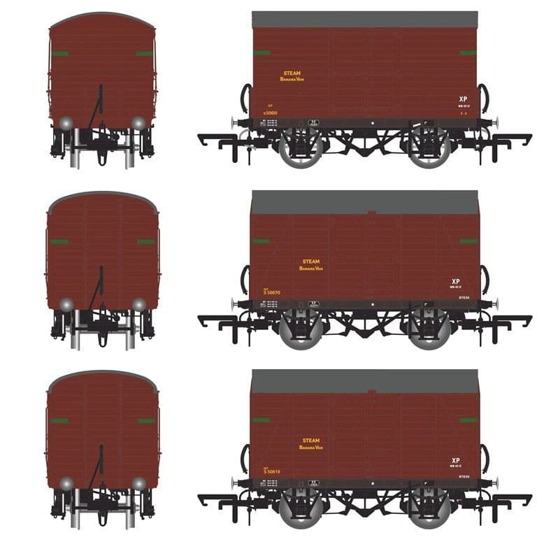 Accurascale ACC2052 SR D1478/D1479 Van Transitional BR (1948-1950) Triple Pack - OO Gauge