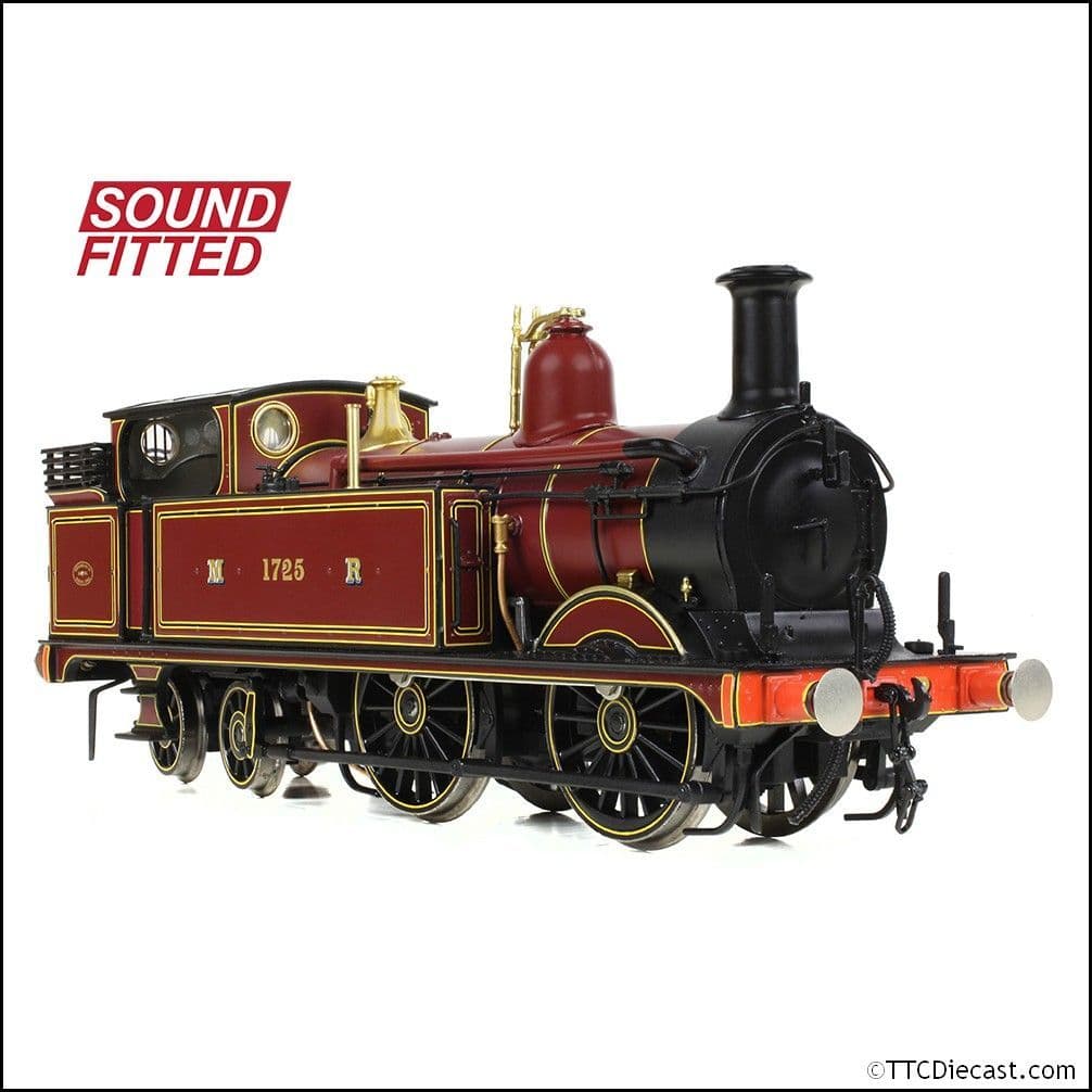 Bachmann 31-740ASF MR 1532 Tank 1725 Midland Railway Crimson Lake, OO Gauge