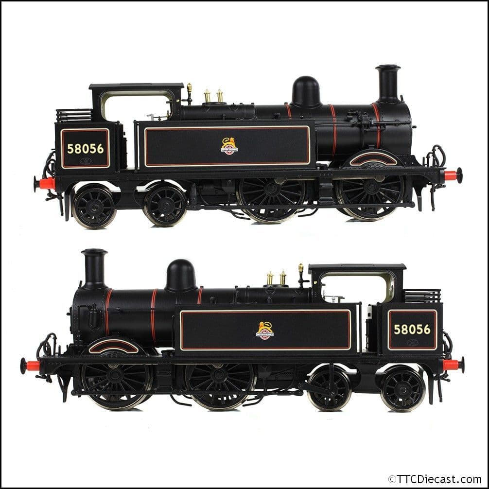 Bachmann 31-742B MR 1532 (1P) Tank 58056 BR Lined Black (Early Emblem), OO Gauge