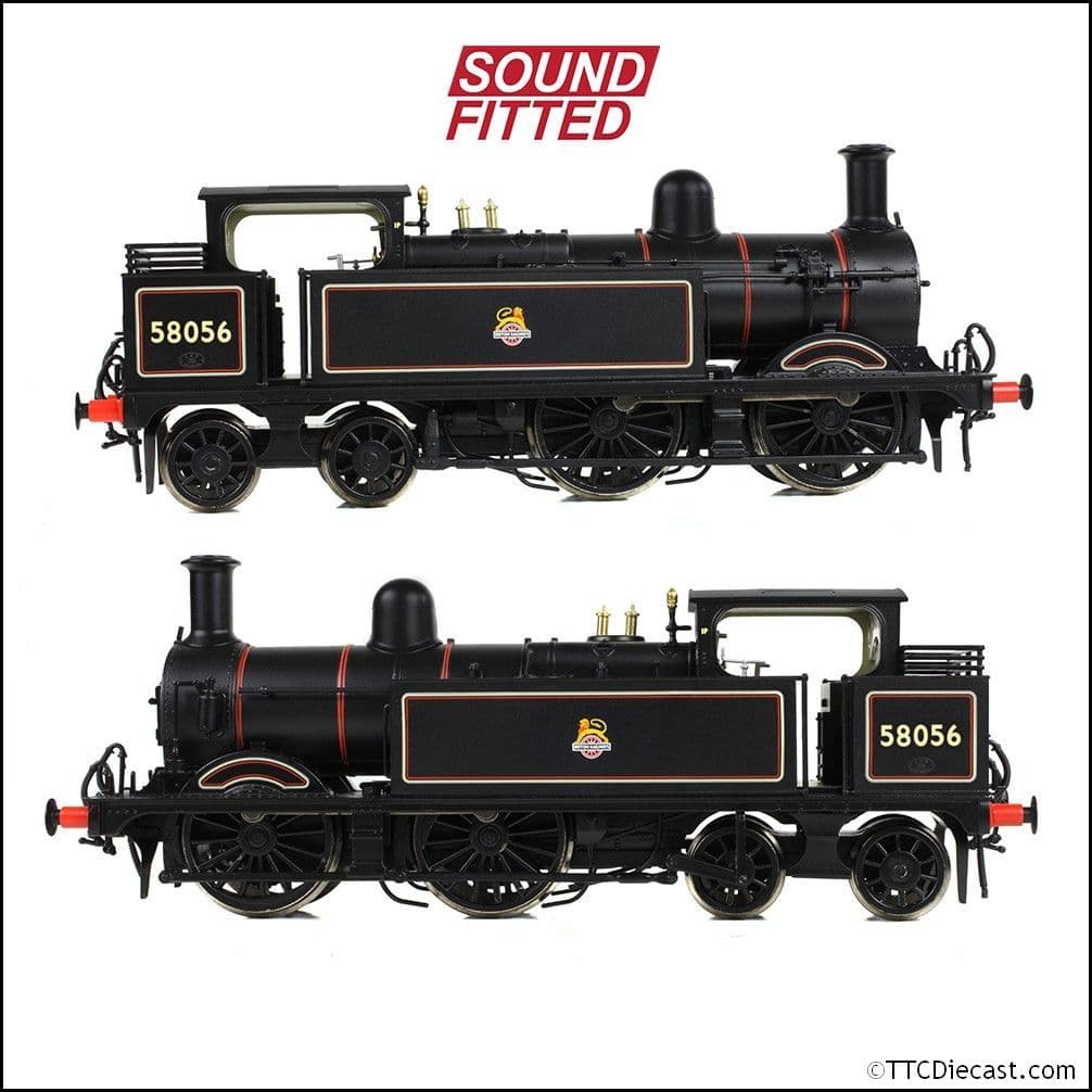 Bachmann 31-742BSF MR 1532 (1P) Tank 58056 BR Lined Black (Early Emblem), OO Gauge