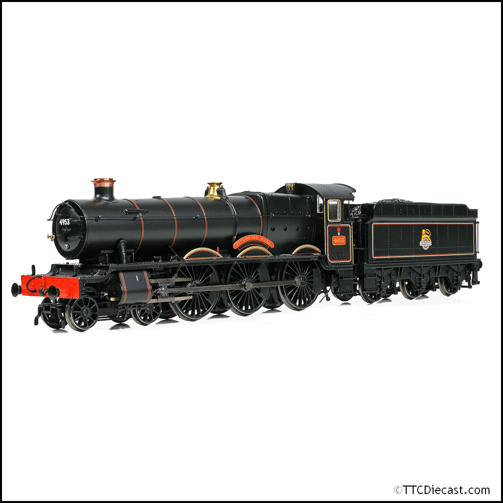 Bachmann 32-002B GWR 49XX 'Hall' 4953 'Pitchford Hall' BR Lined Black (E/E), OO Gauge