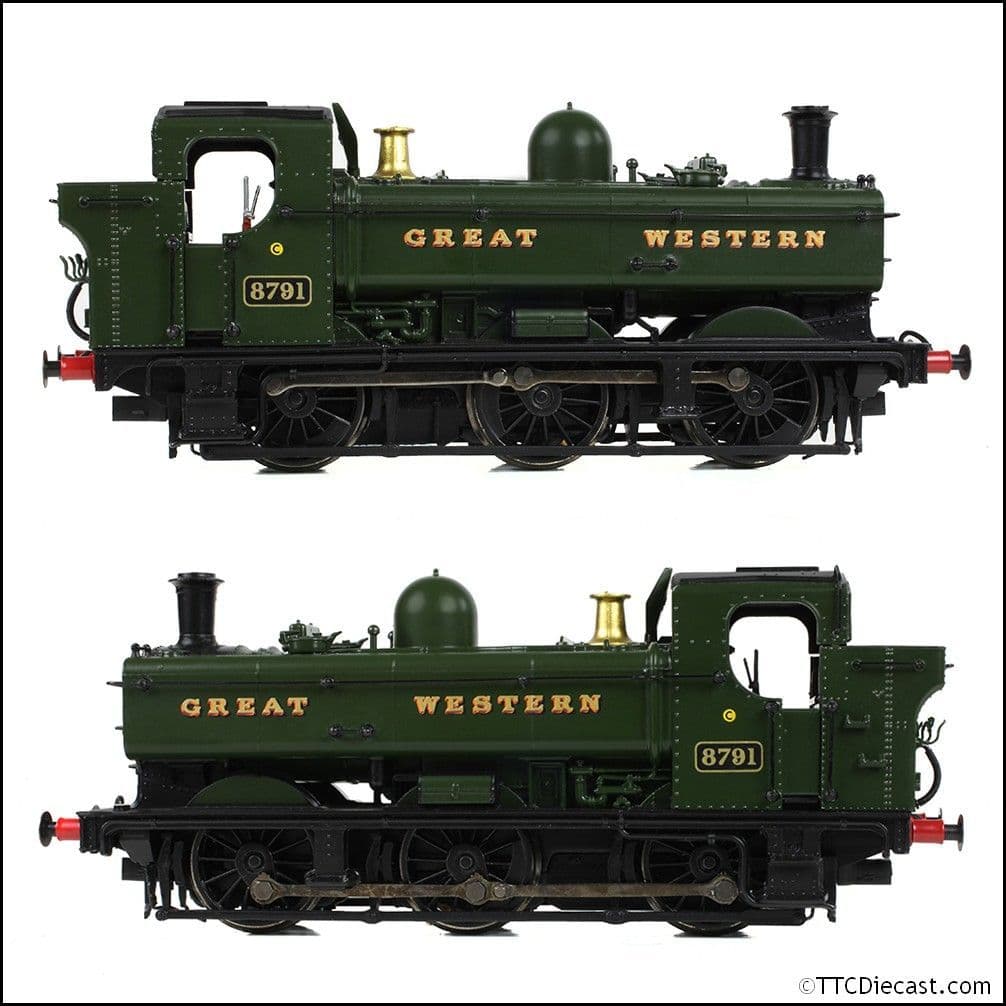 Bachmann 32-204A GWR 8750 Pannier Tank 8791 GWR Green (Great Western) - OO