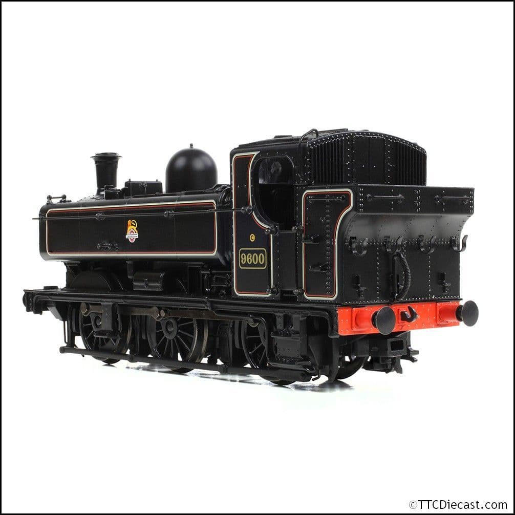 Bachmann 32-205B GWR 8750 Pannier Tank 9600 BR Lined Black (Early Emblem) - OO