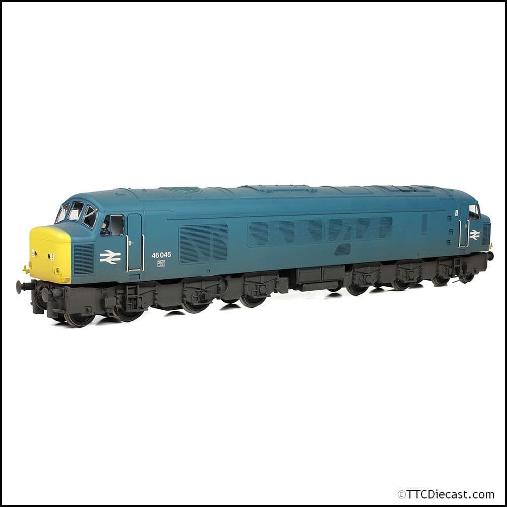 Bachmann 32-704 Class 46 Sealed Beam Headlights 46045 BR Blue - Weathered, OO Gauge