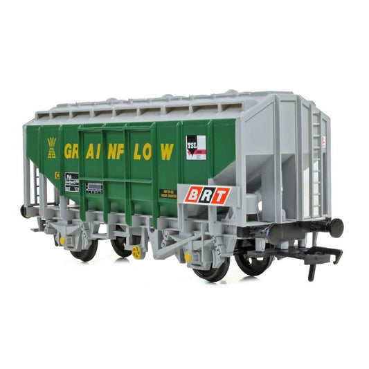 Bachmann 33-132A 35 Ton PAA Bulk Grain Wagon 'Grainflow' Green & Grey OO Gauge