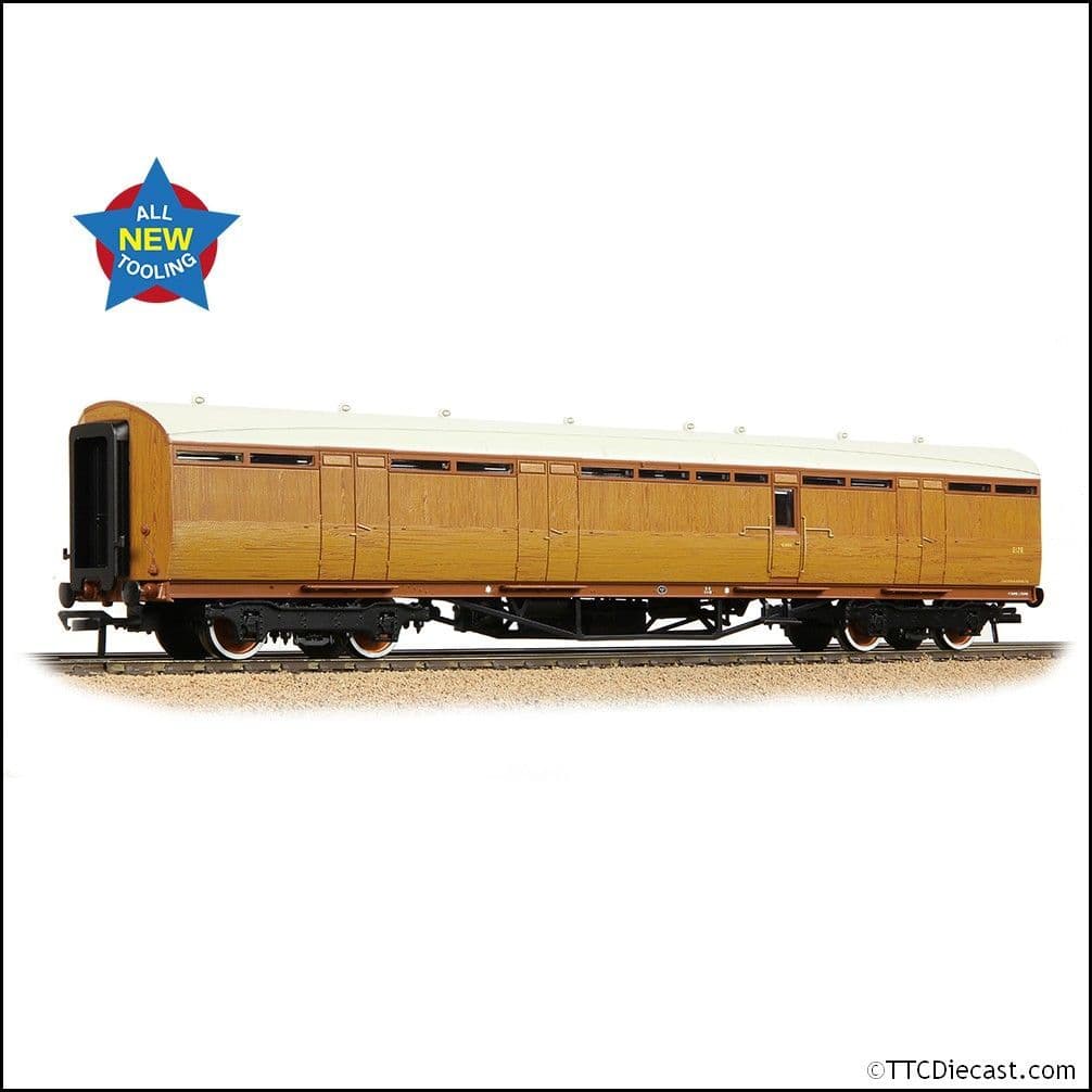 Bachmann 34-360 LNER Thompson Full Brake LNER Teak Effect, OO Gauge