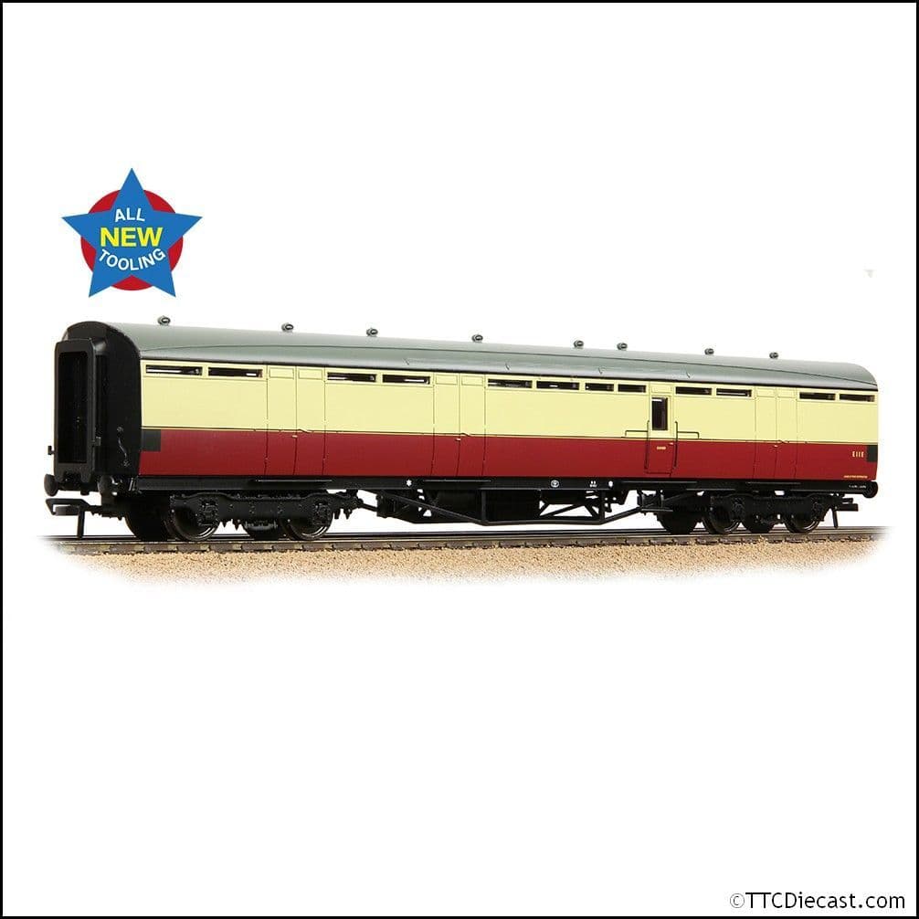 Bachmann 34-361 LNER Thompson Full Brake BR Crimson & Cream, OO Gauge