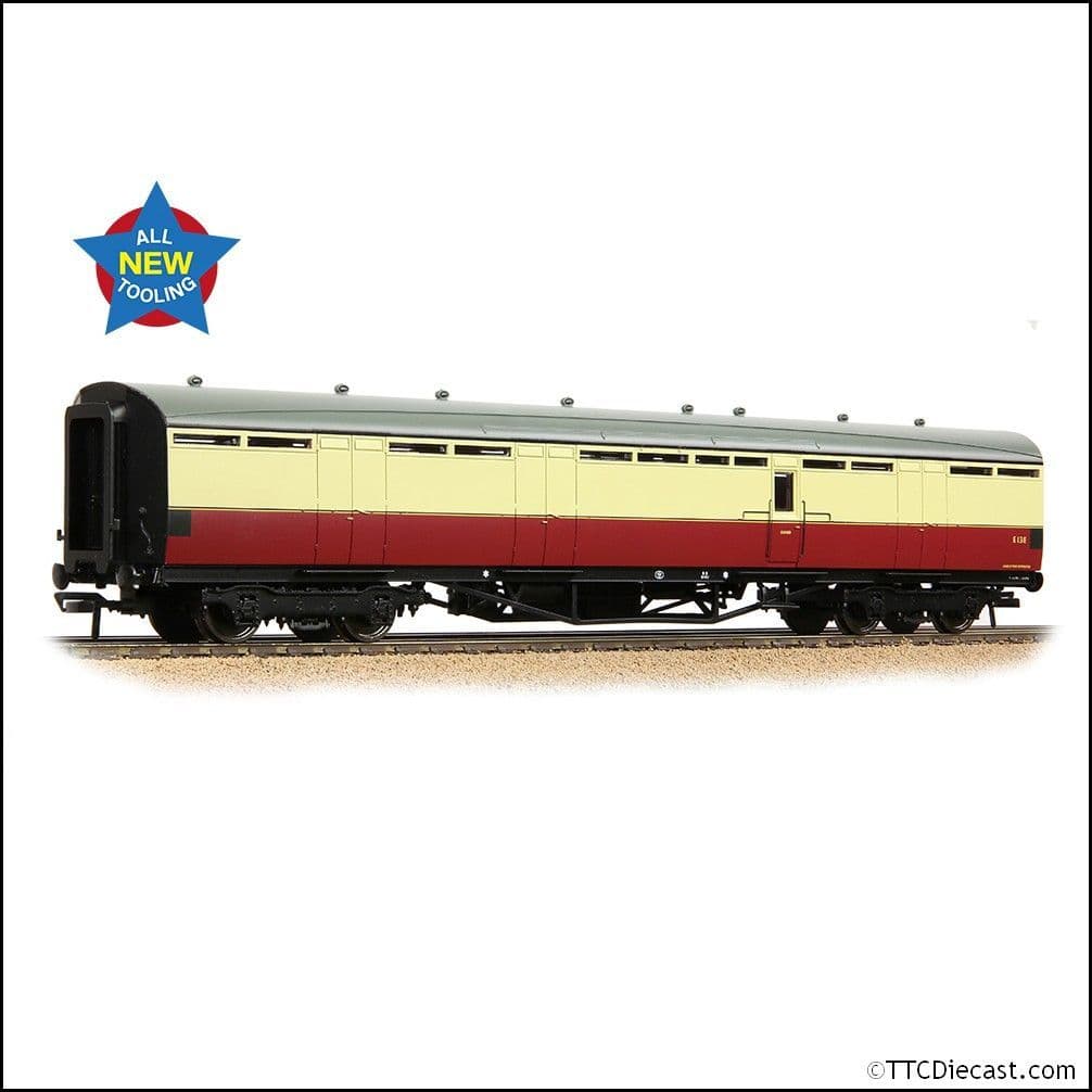 Bachmann 34-361A LNER Thompson Full Brake BR Crimson & Cream, OO Gauge