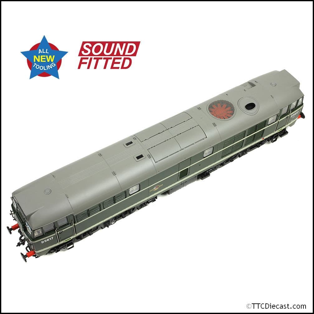 Bachmann 35-801ASF Class 30 D5617 BR Green (Late Crest), OO Gauge