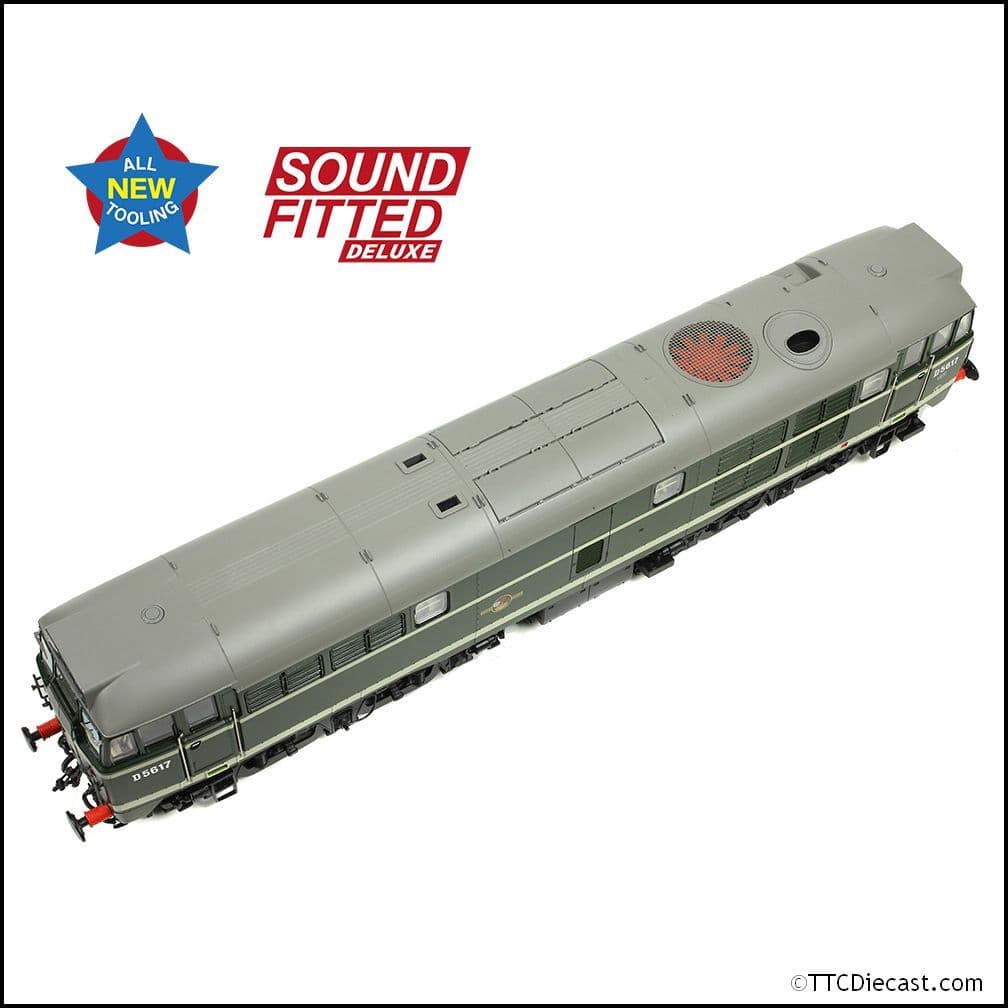 Bachmann 35-801ASFX Class 30 D5617 BR Green (Late Crest), OO Gauge