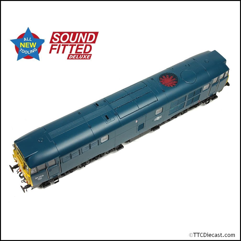 Bachmann 35-805SFX Class 31/1 31123 BR Blue, OO Gauge