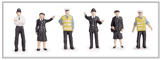 Bachmann 36-041 Police & Security Staff *LAST FEW*, OO Gauge