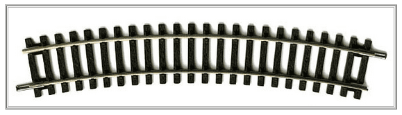 Bachmann 36-606 Single Curve 2nd Radius 438mm Arc 22.5, OO Gauge
