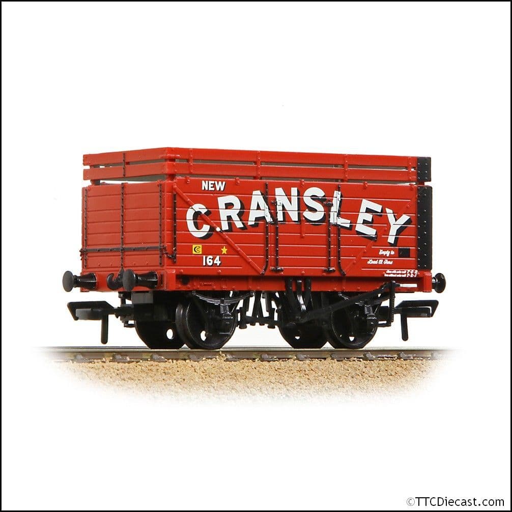 Bachmann 37-179A 7 Plank Wagon with Coke Rails 'New C. Ransley' Red, OO Gauge
