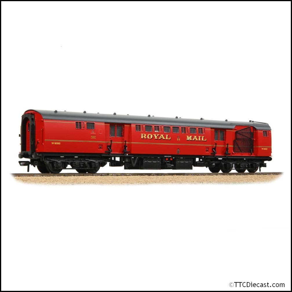 Bachmann 39-421D BR Mk1 POS TPO Post Office Red (with Net), OO Gauge