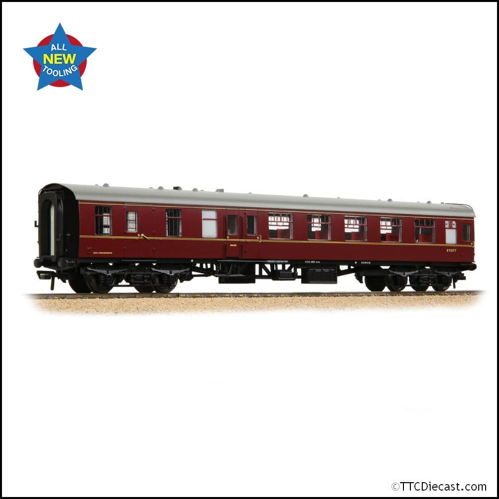 Bachmann 39-801A BR MK1 BSO Brake Second Open BR Maroon, OO Gauge