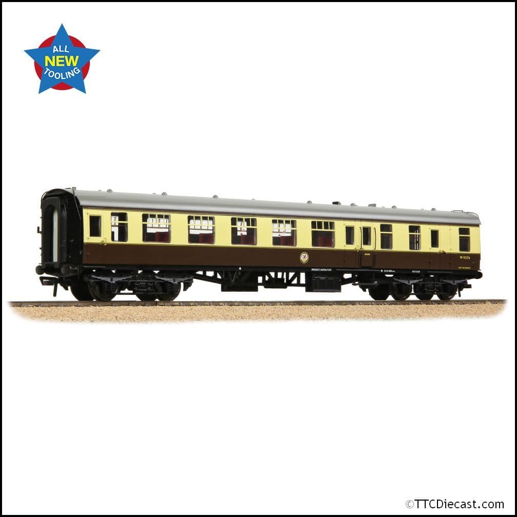 Bachmann 39-802 BR MK1 BSO Brake Second Open BR Chocolate & Cream, OO Gauge