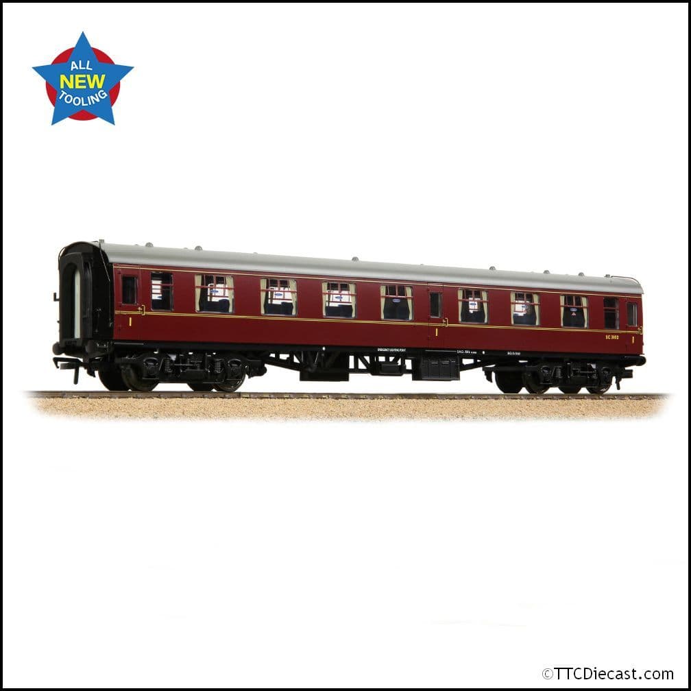 Bachmann 39-826 BR MK1 FO First Open BR Maroon, OO Gauge