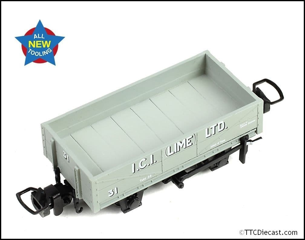 Bachmann 393-152 RNAD Rebuilt Open Wagon 'ICI Buxton Lime' - OO9 Gauge