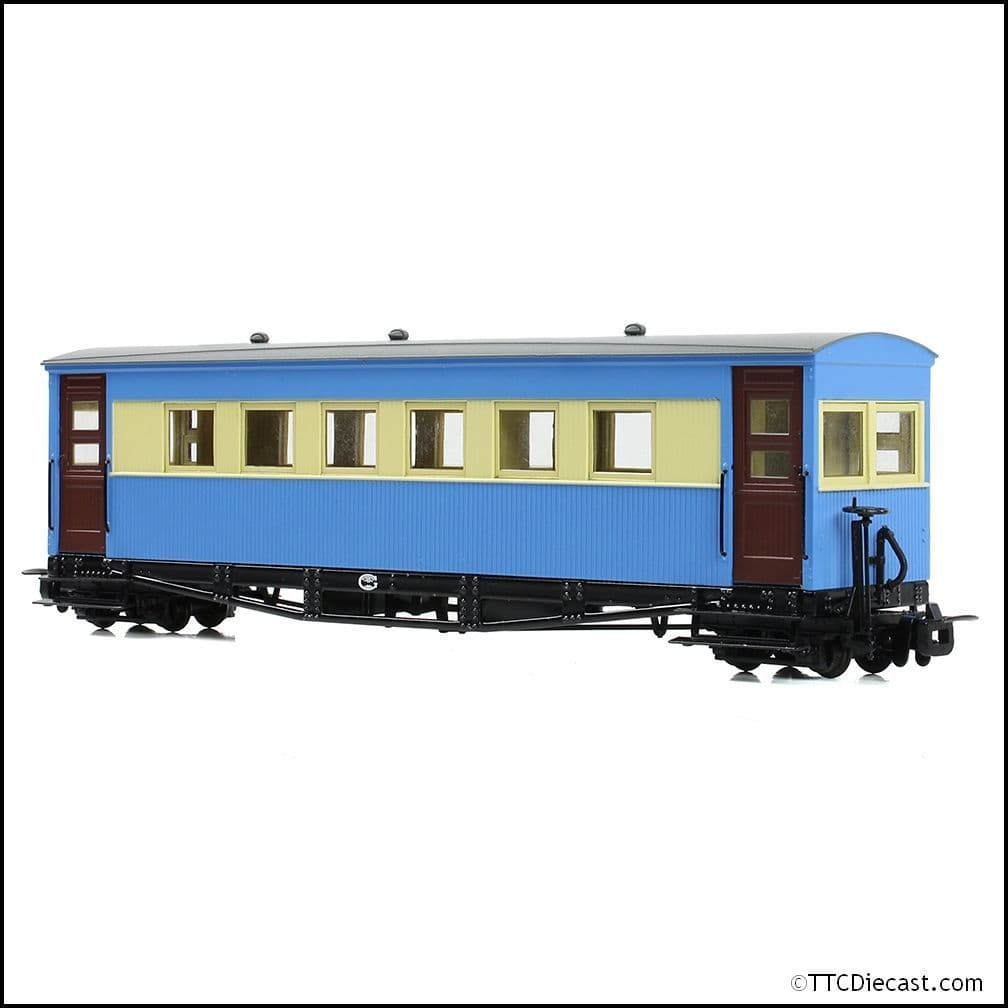 Bachmann 394-026 Bogie Coach Lincolnshire Coast Light Railway Blue & Cream - OO-9 Gauge