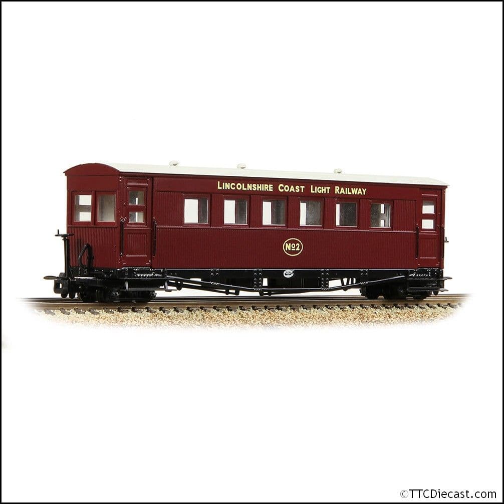 Bachmann 394-028 Gloucester Bogie Coach Lincolnshire Coast L.R. Maroon - OO-9 Gauge