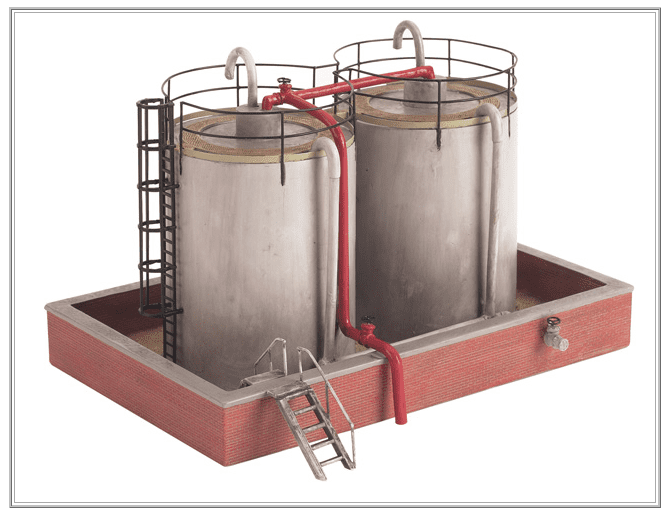 Scenecraft 43-016 Fuel Storage Tanks - TT120 Scale Exclusive to TTCDiecast / Malcs Models