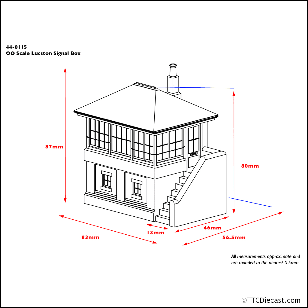 Scenecraft 44-0115 Lucston Signal Box, OO Gauge
