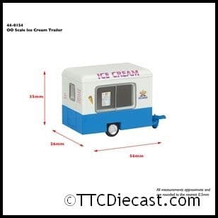 Scenecraft 44-0154 Ice Cream Trailer OO Gauge