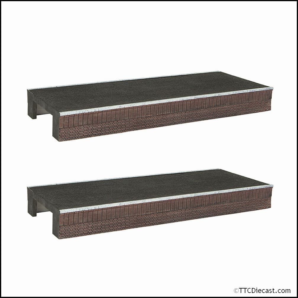 Scenecraft 44-0161 Narrow Straight Platforms (x2), OO Gauge