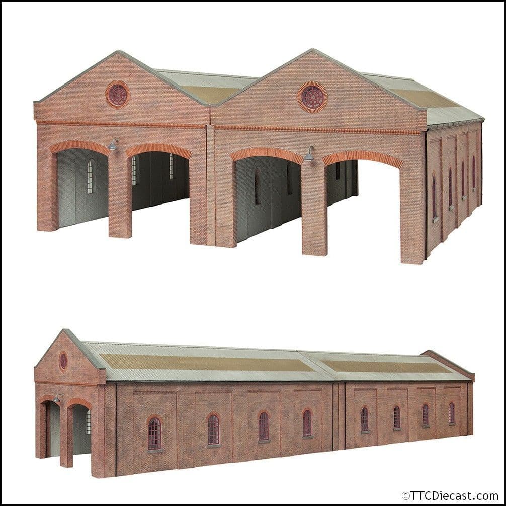 Scenecraft 44-0183R Electric Train Depot Red, OO Gauge