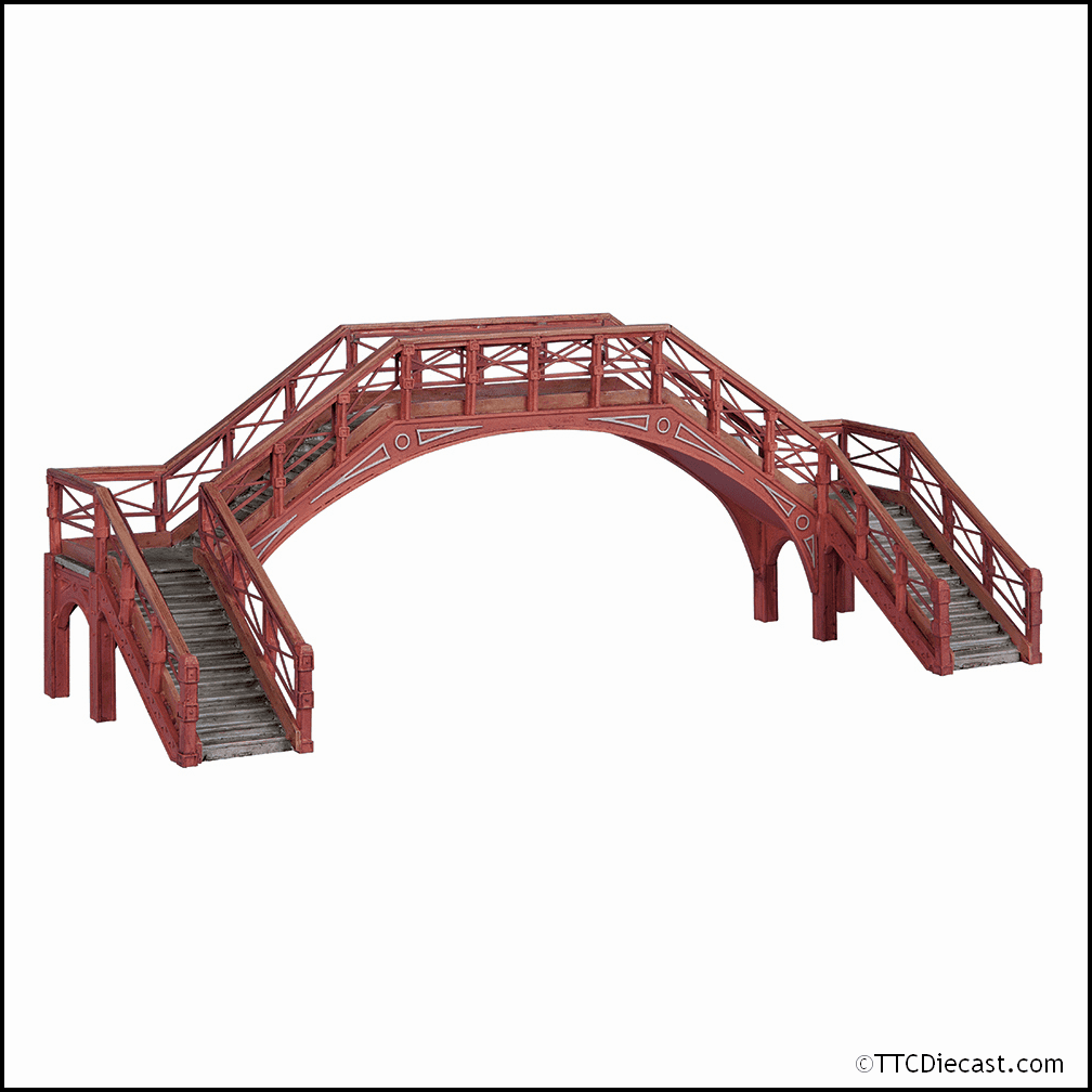 Scenecraft 44-0186A NER Footbridge Red, OO Gauge