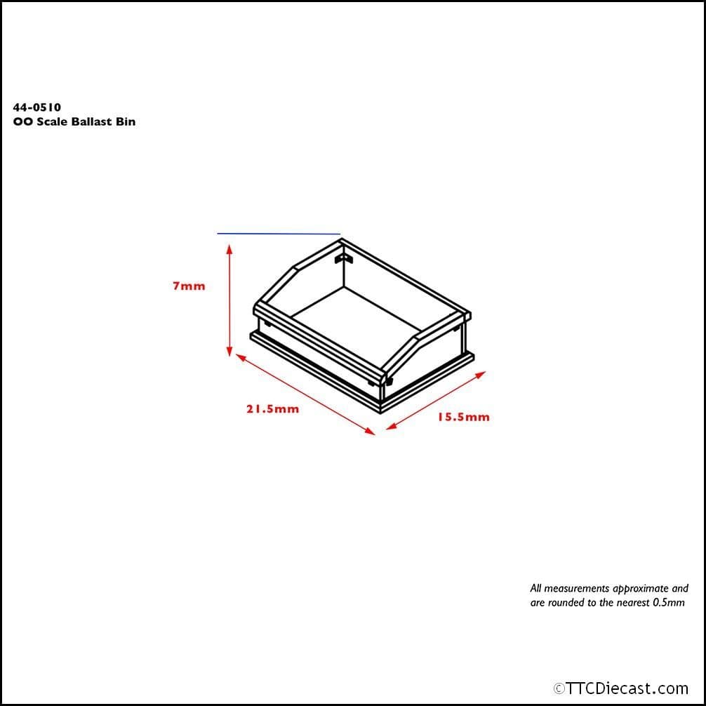 Scenecraft 44-0510 Ballast Bins (x2), OO Gauge