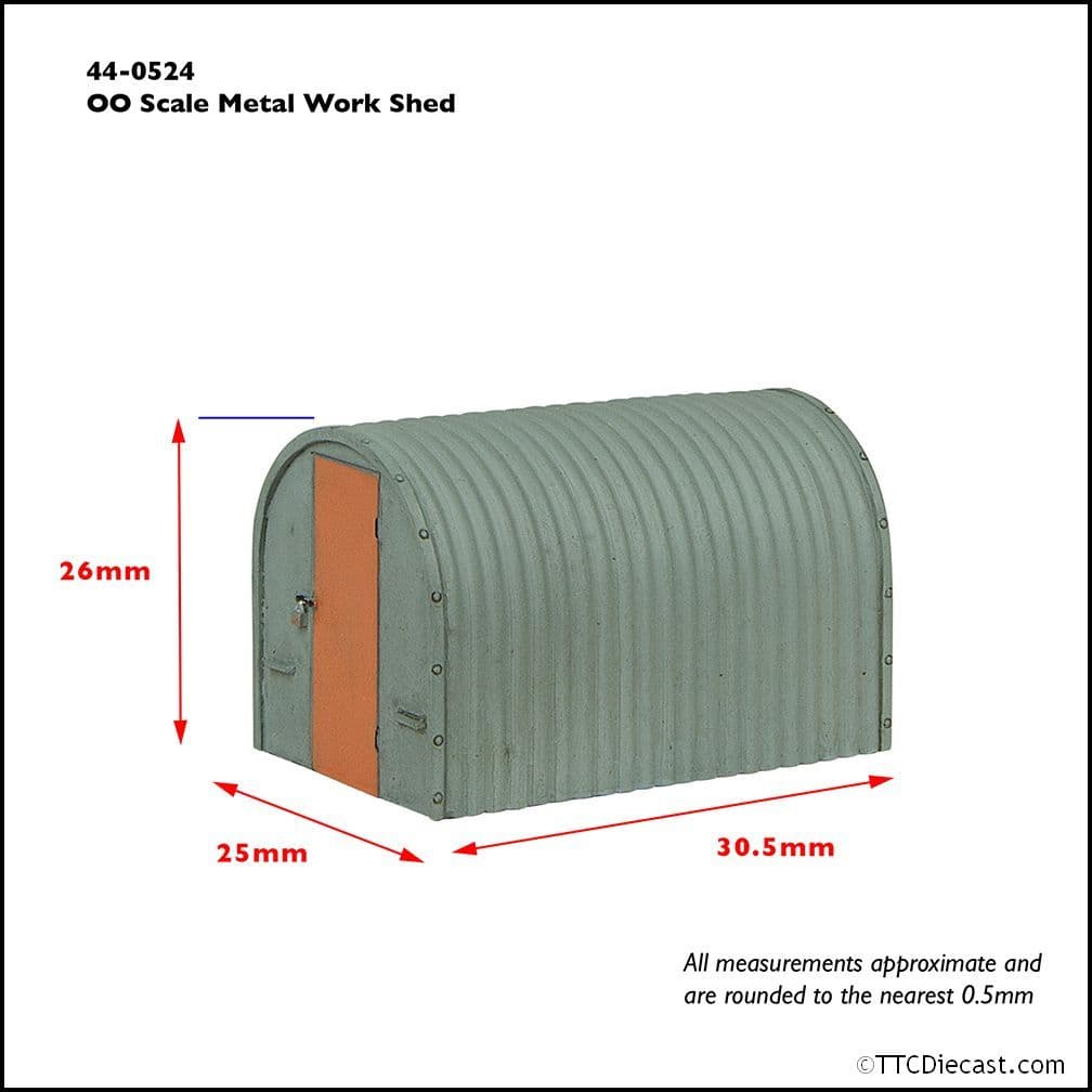 Scenecraft 44-0524 Metal Workman's Hut, OO Gauge
