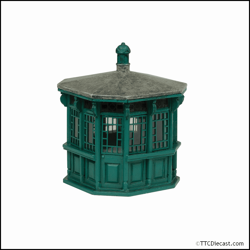 Scenecraft 44-0535G Entrance Ticket Kiosk Green, OO Gauge
