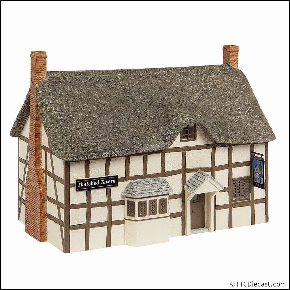 Scenecraft 44-1002C Thatched Tavern Brown & Cream, OO Gauge