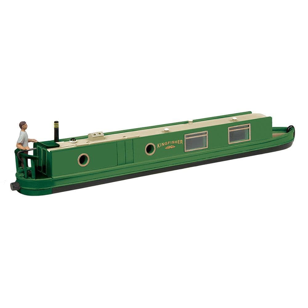 Scenecraft 44-1018A Narrow Boat - Apple Green OO Gauge