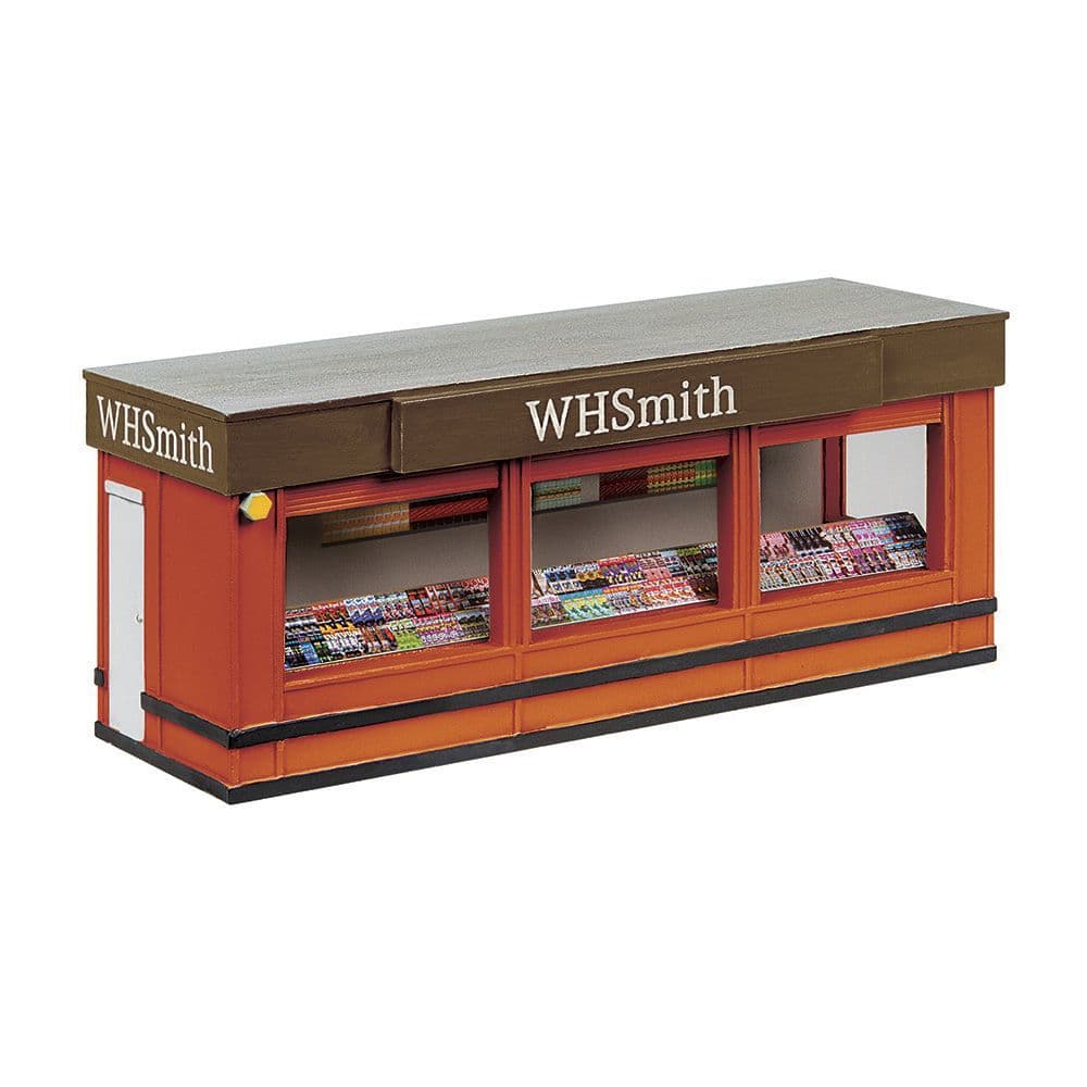 Scenecraft 44-1021A Newsagent Platform Kiosk - Orange & Brown OO Gauge